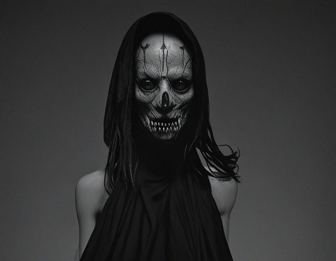 Courage in the Face of Fear, in a Futuristic Digital Art Sty...