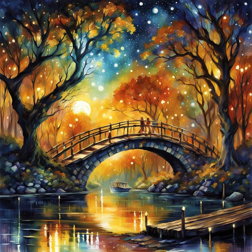 Bridge of two cousins - AI Generated Artwork - NightCafe Creator