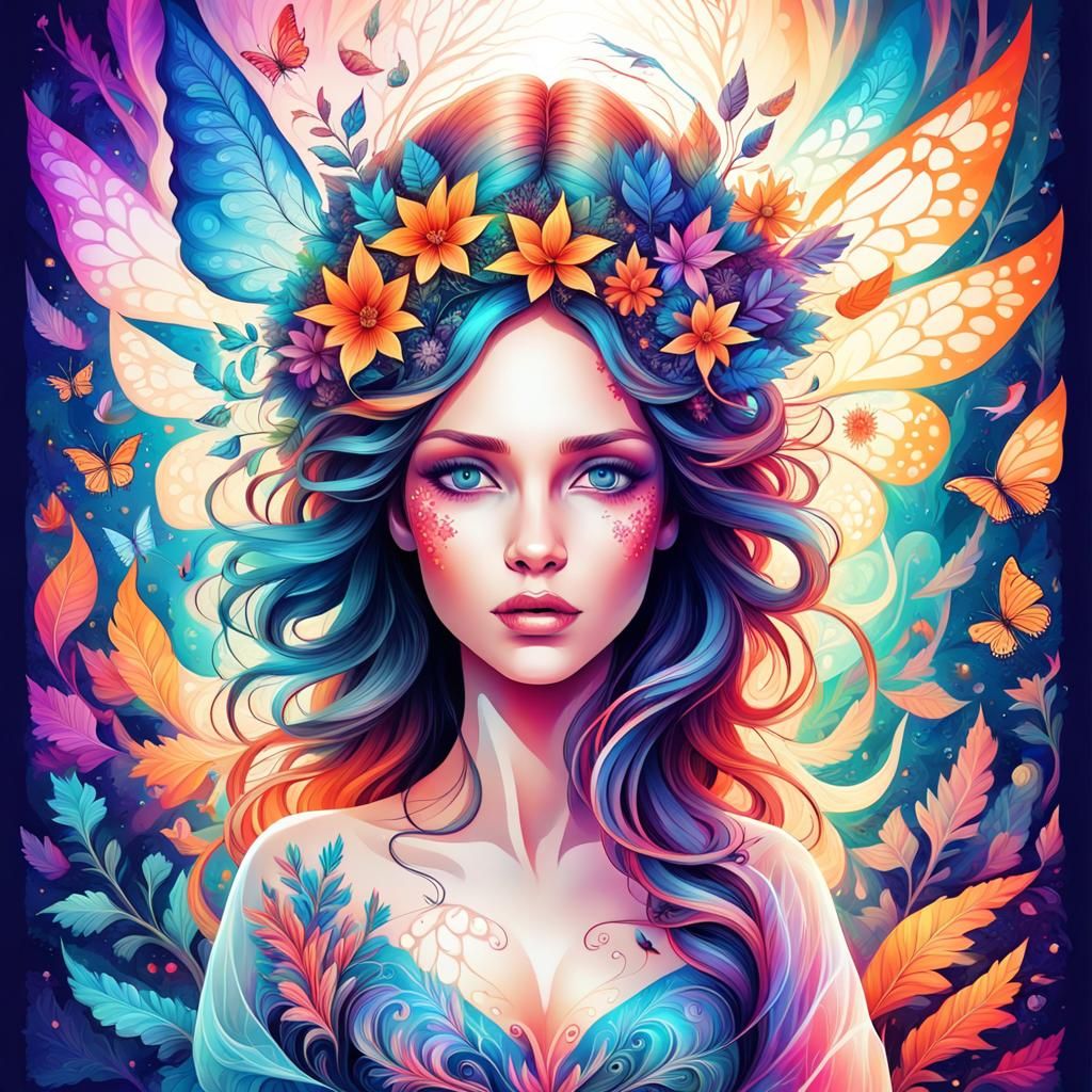 fantasy bright colors style christina McAllister mysterious ...