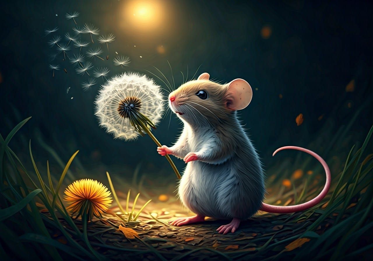 Mouse'sDandelion  by @Alyarie