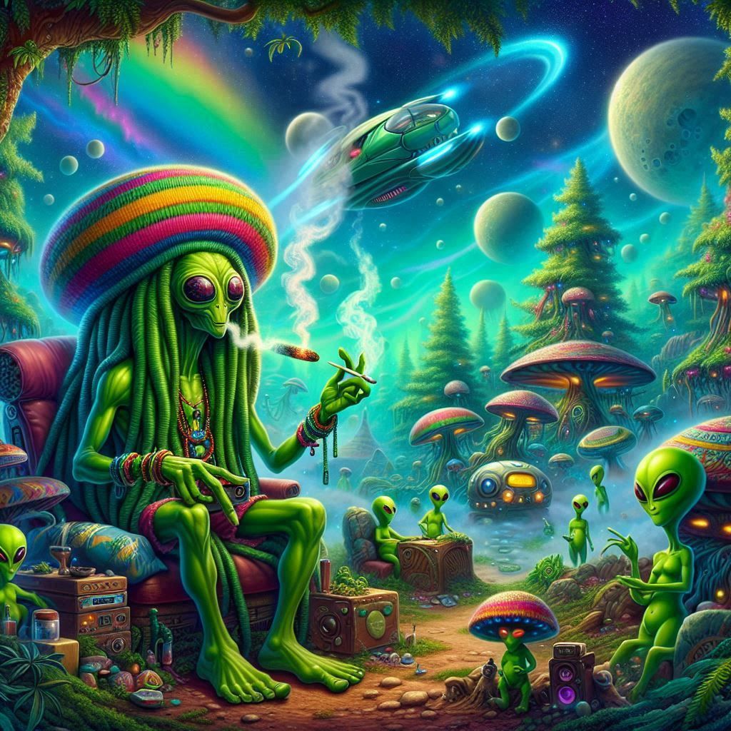 PEACEFUL RASTA-ALIEN PLANET II.