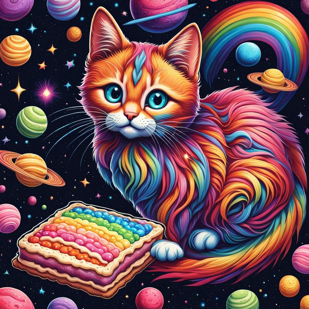 Happy Birthday space cat - AI Generated Artwork - NightCafe Creator