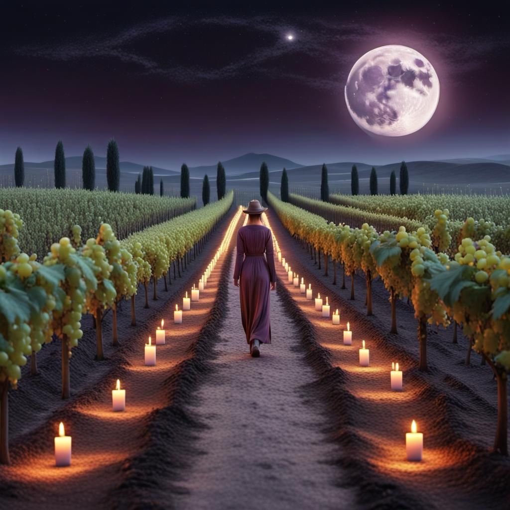 Grapes road AI Generated Artwork NightCafe Creator