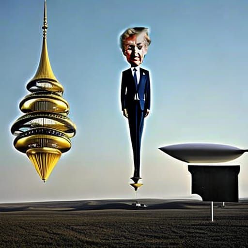 Surrealism photo Dali and trump