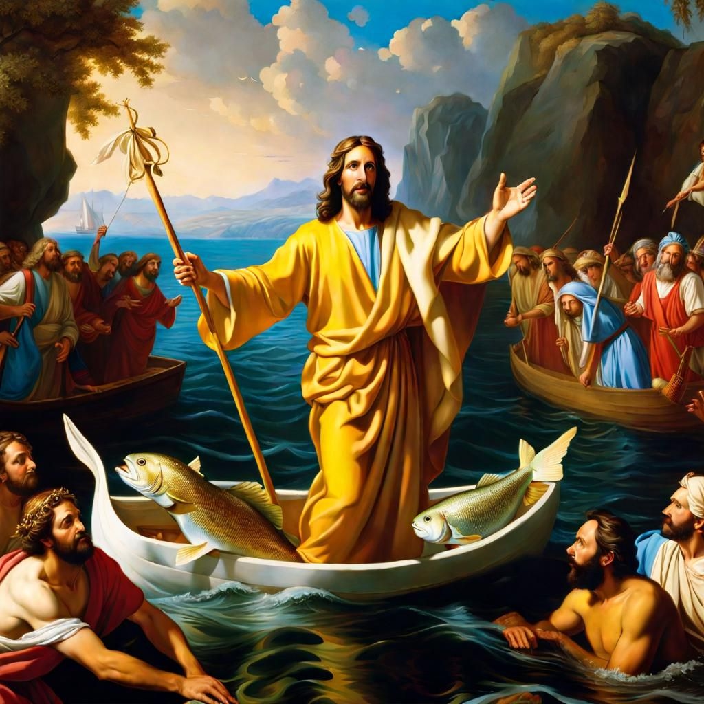 8K Photograph: BIBLICAL prophet Jonas, looking like JESUS CH...
