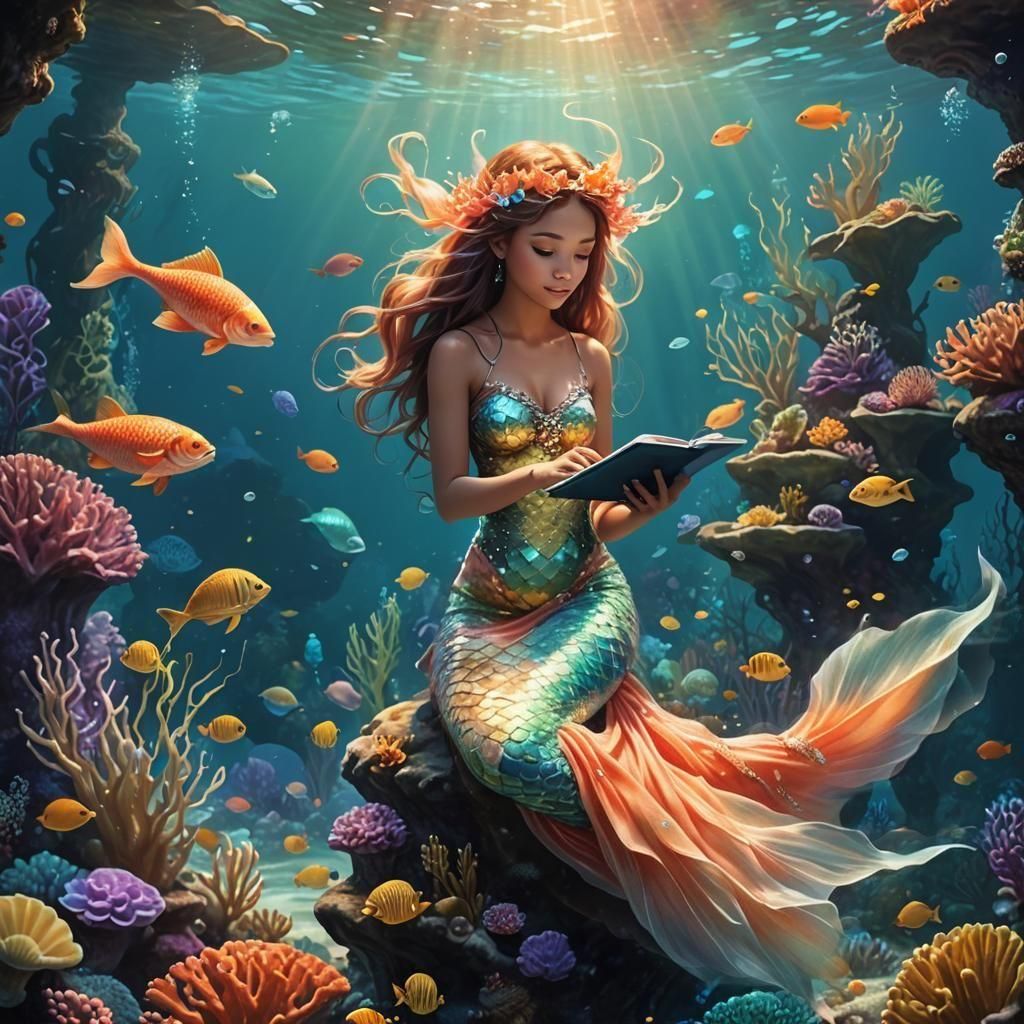 A Mermaid Tale  by @Zabrie