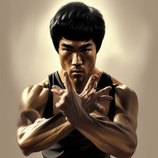 bruce lee - AI Generated Artwork - NightCafe Creator