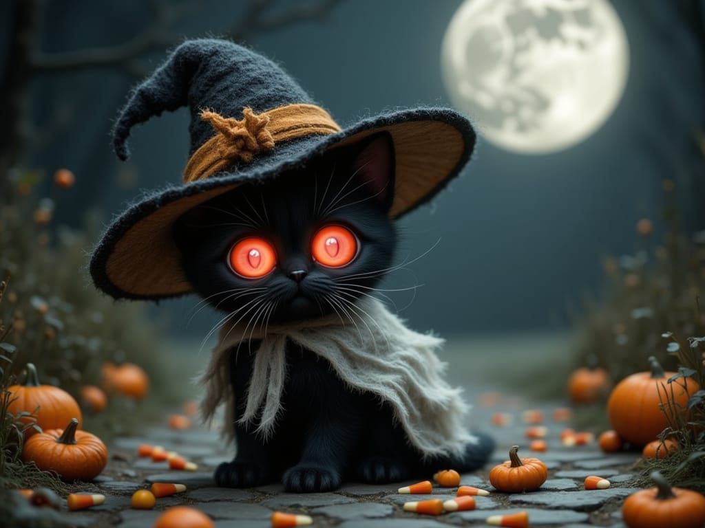 Black kitten  by @DragonMiicha