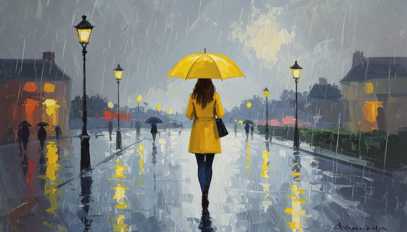 Walking in the Rain  by @BlackKnight