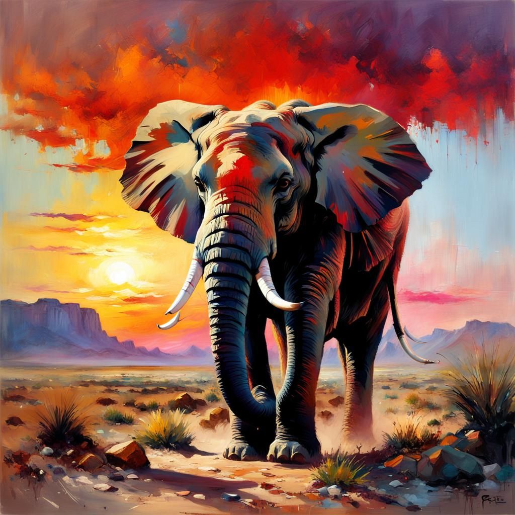 I´m very big, so I´m the king of the desert  by @Castorix