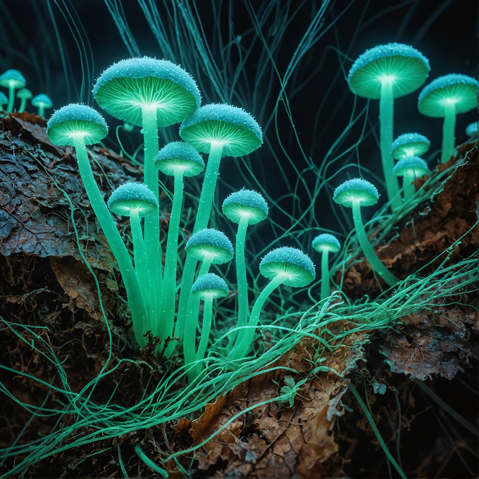 glowing fungus
