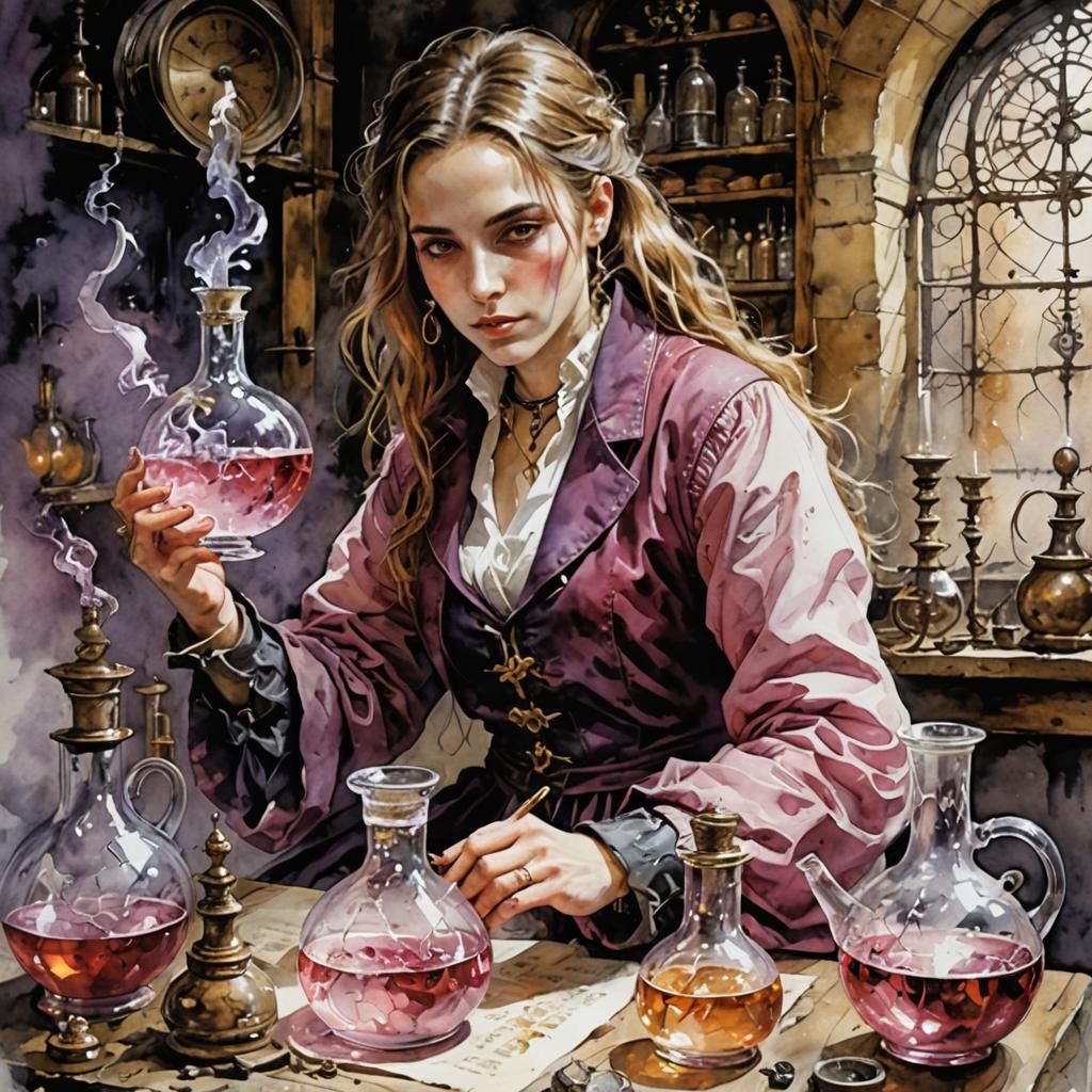 Alchemist daughter   by @Doob