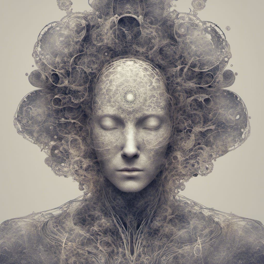 A Human Pondering Infinity  by @LVX1313