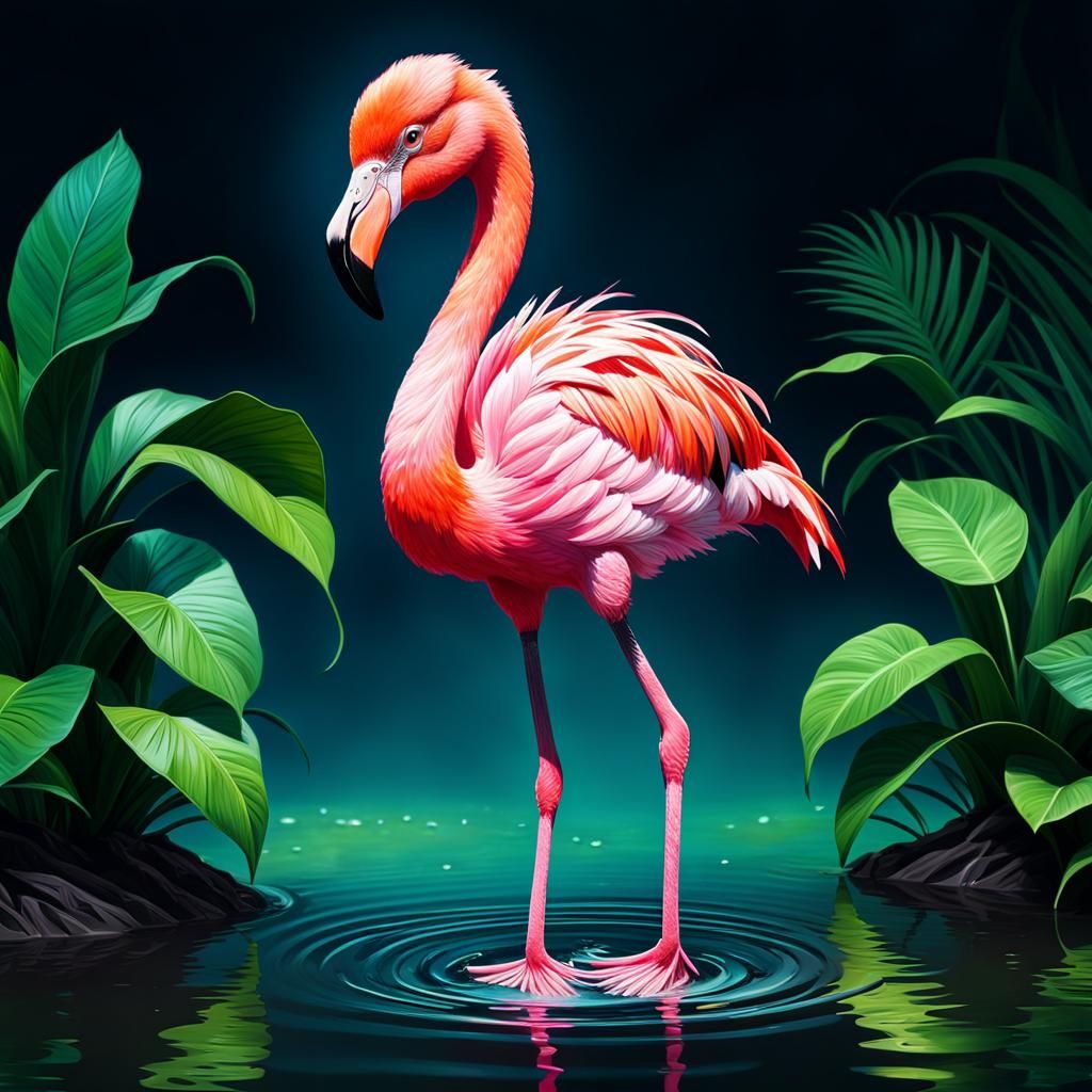 A baby Flamingo