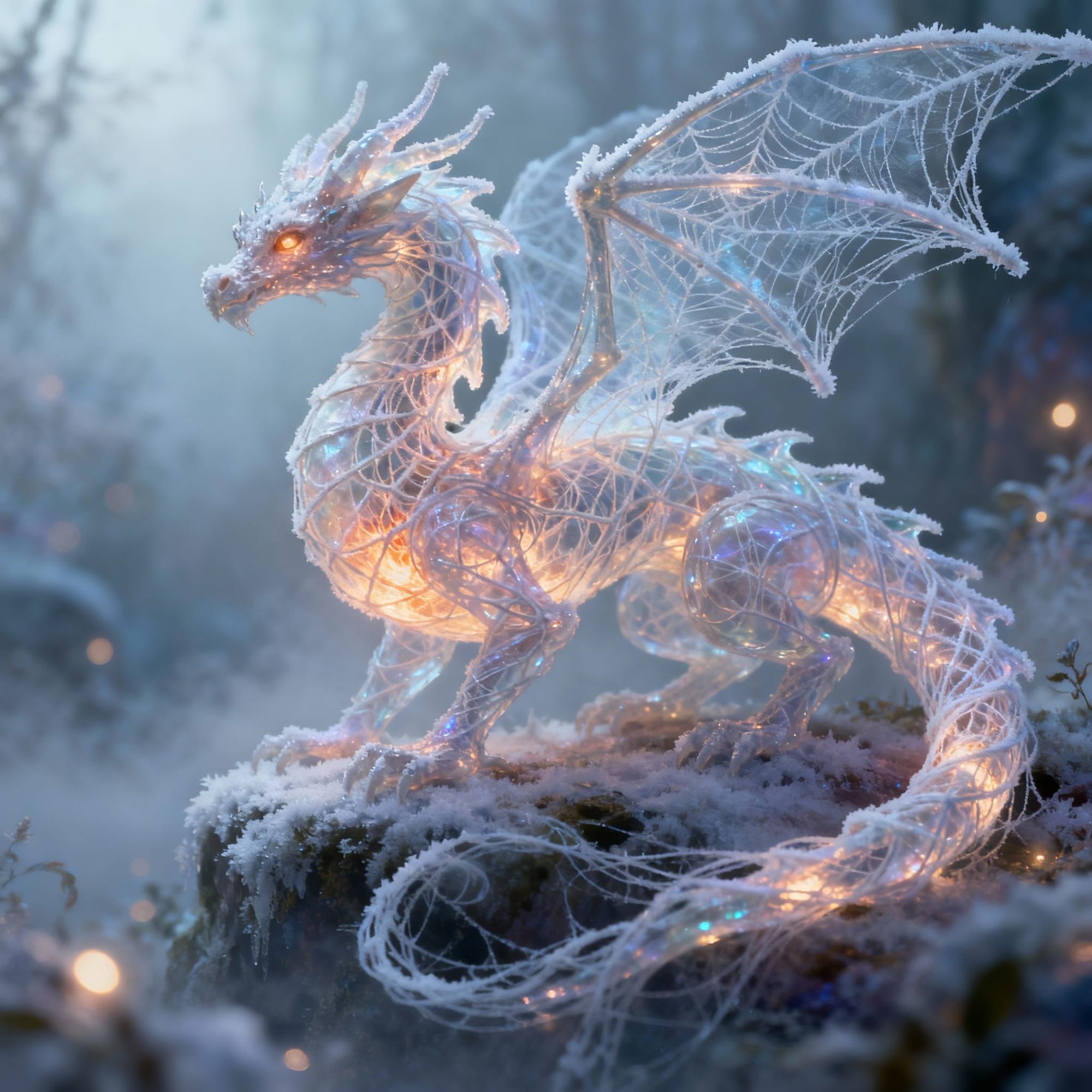 Silk-Formed Dragon

A dragon sculpted entirely from enchanted spider silk, its body translucent and constantly shifting as strands tighten o...