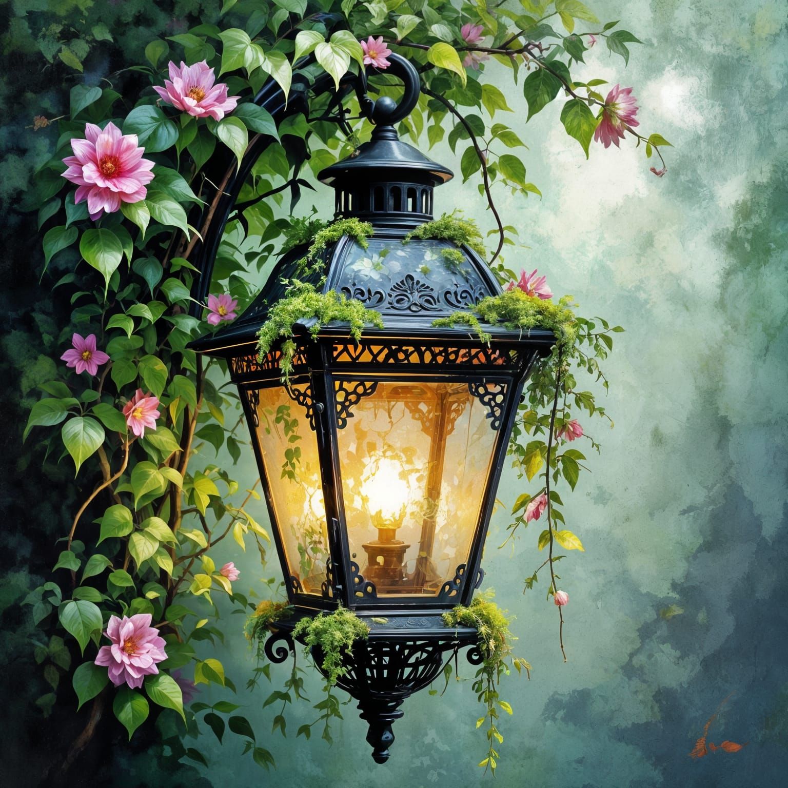 Enchanted Garden Lantern  by @Xyloto