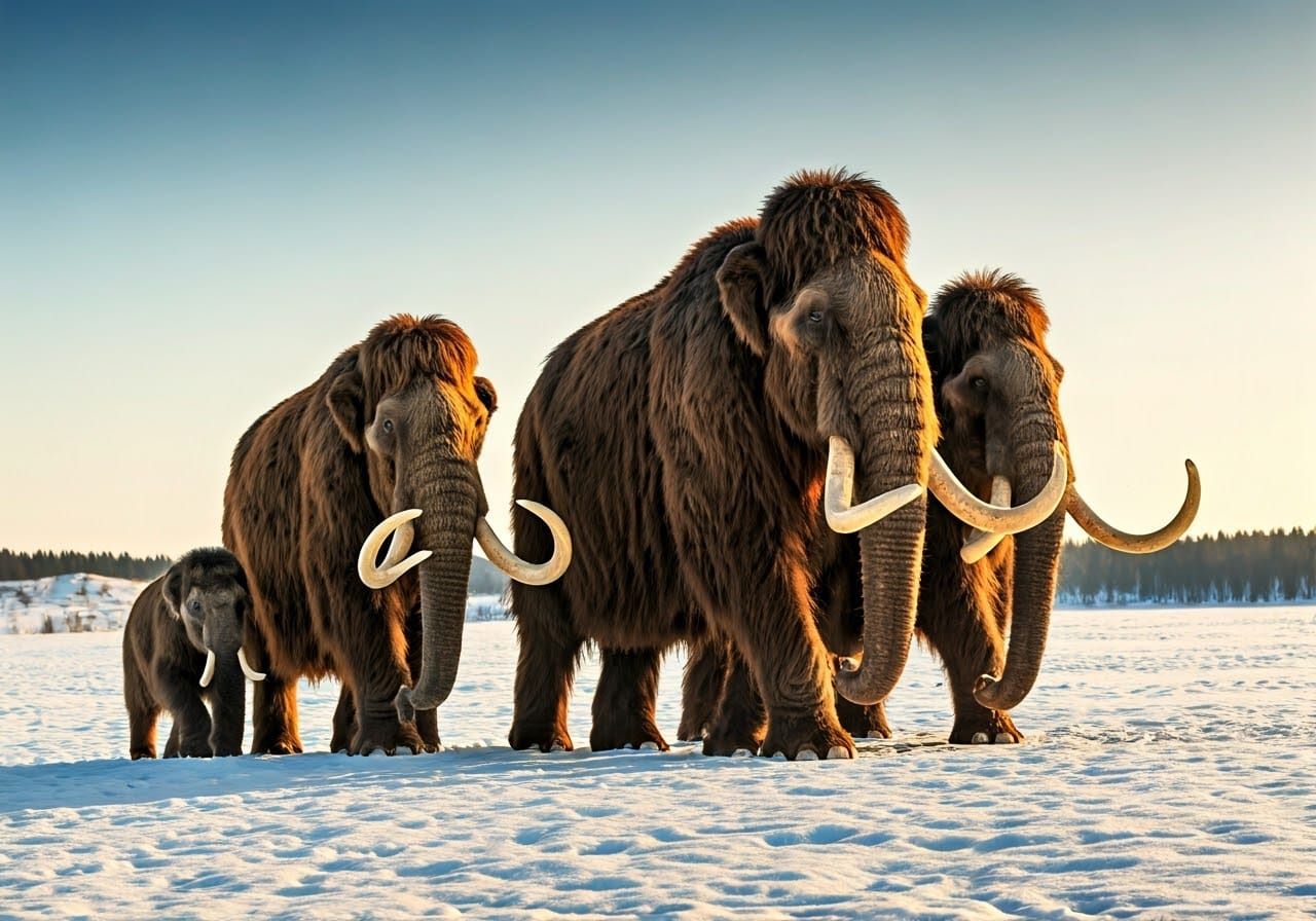Wooly Mammoths family.  by @Phoebe