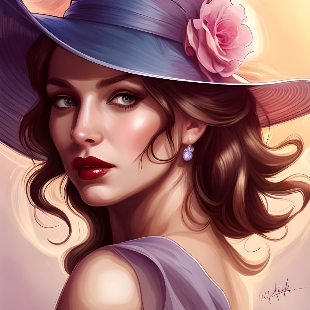 Purple hat  by @-Buttercupgiant-