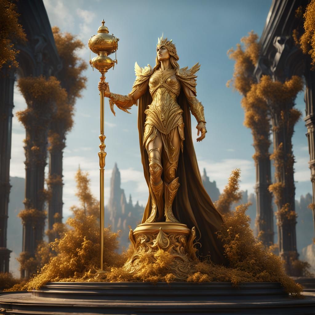 Golden statue  by @BTMO
