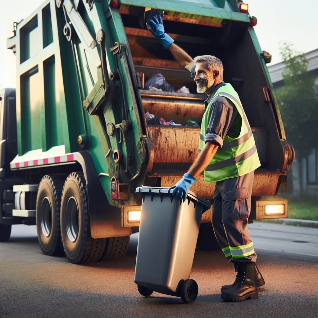 Garbage man  by @Sophia Allgier