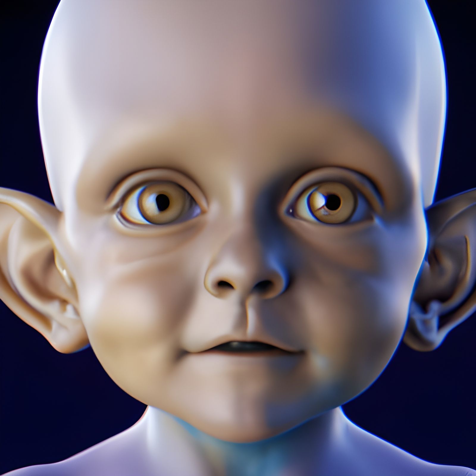 Adorable alien baby - AI Generated Artwork - NightCafe Creator