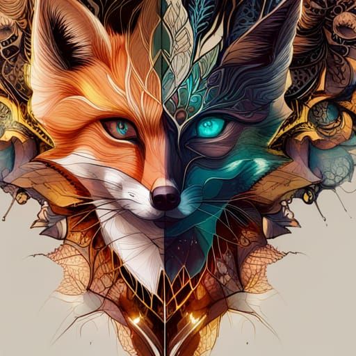 Double the Fox  by @FluxCapacitor