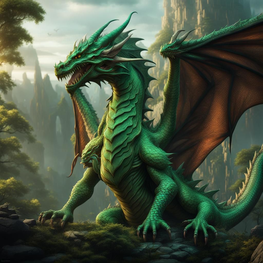 Cool Green Dragon
