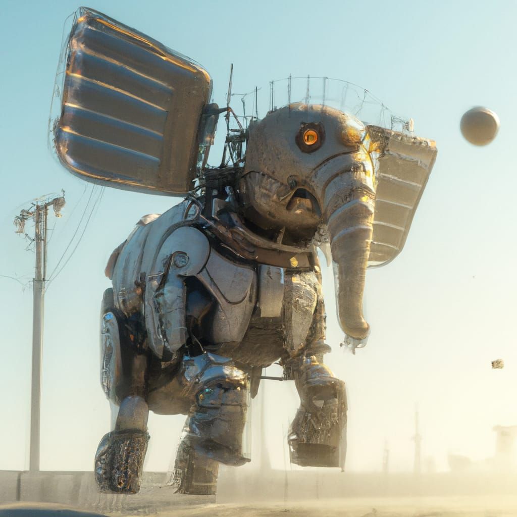 Robot dumbo  by @alba