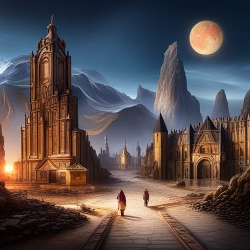 recreate famous historical landmarks and monuments with a su...
