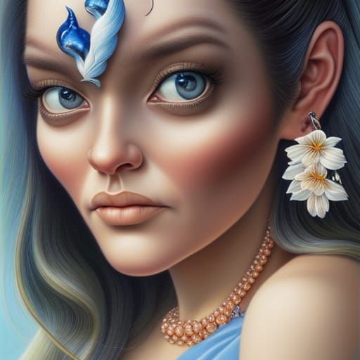 Strange Face portrait