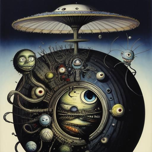 UFO Dr. Seuss Stephen Gammell Klasky Csupo Norman Rockwell T...