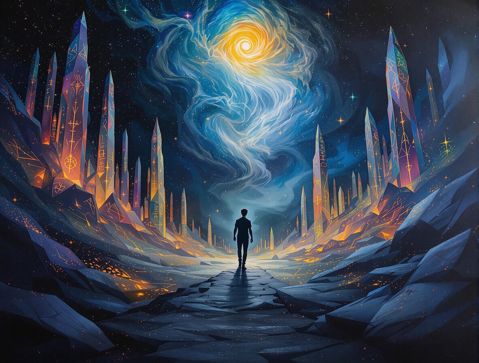 A journey into the abyssal afterlife within a cosmic void  by @Marshall Bane Le Roux