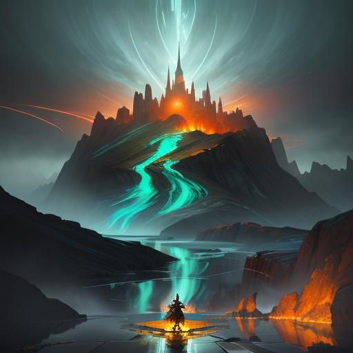 Surreal Oz Journey in Dreamlike Double Exposure