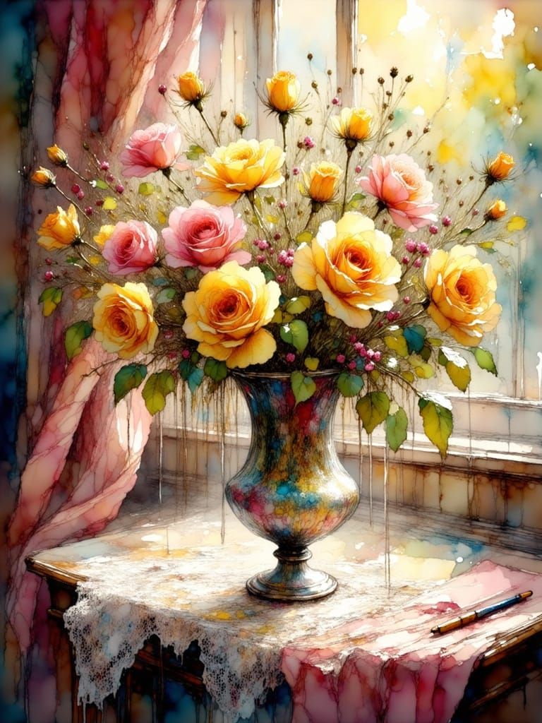 Rose Bouquet   by @A Secret McDaniel