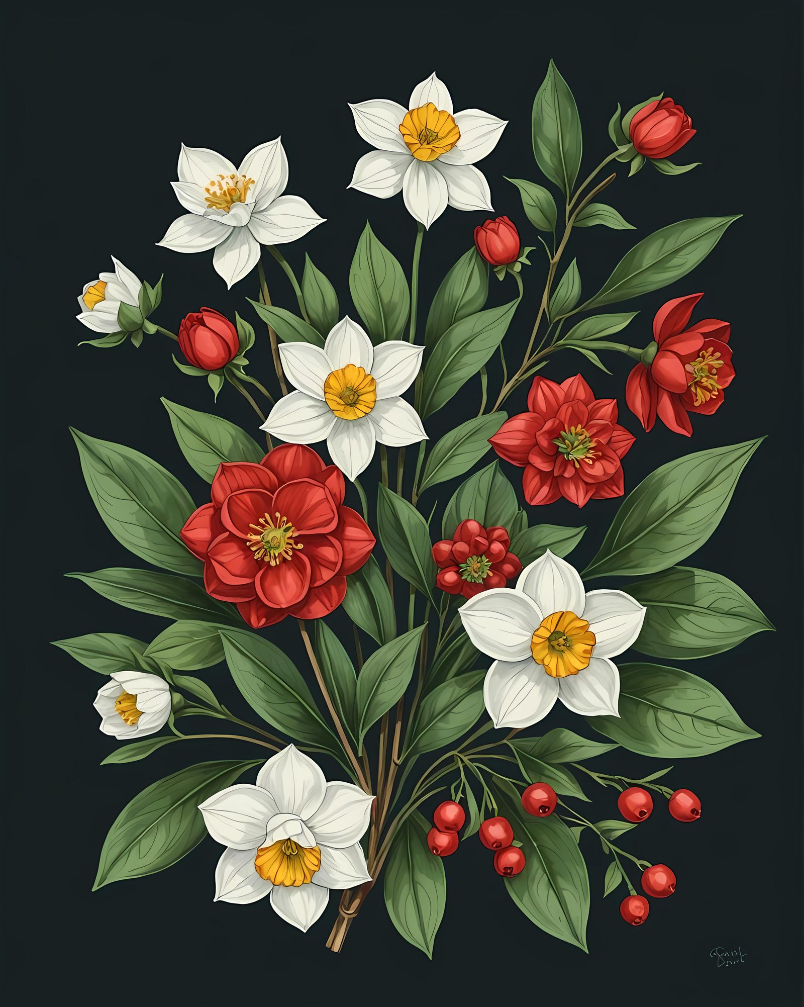 December birth month bouquet