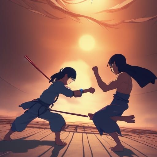 ninja fighting
