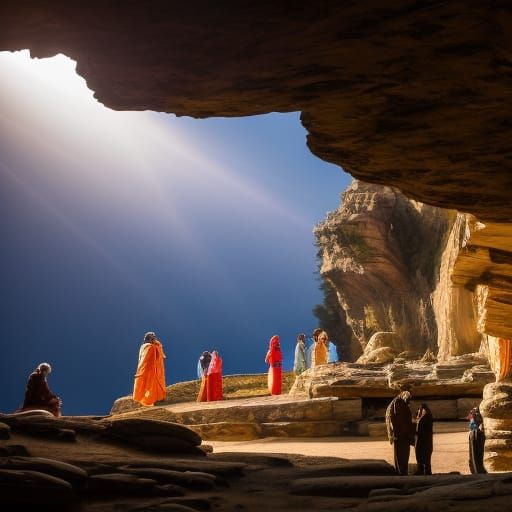 The Entrance to the Cavern Temples