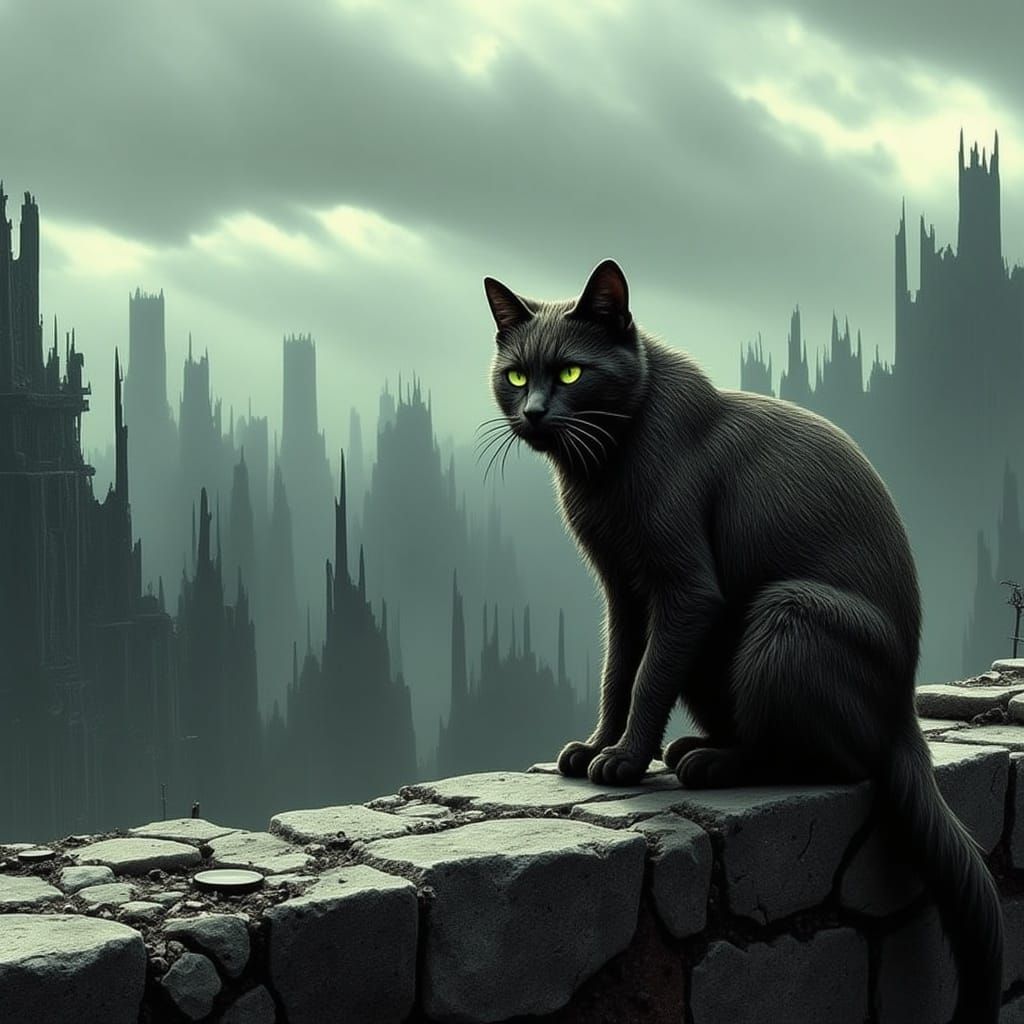 <lora:Post-apocalyptic:1.0>Post-apocalyptic cat
