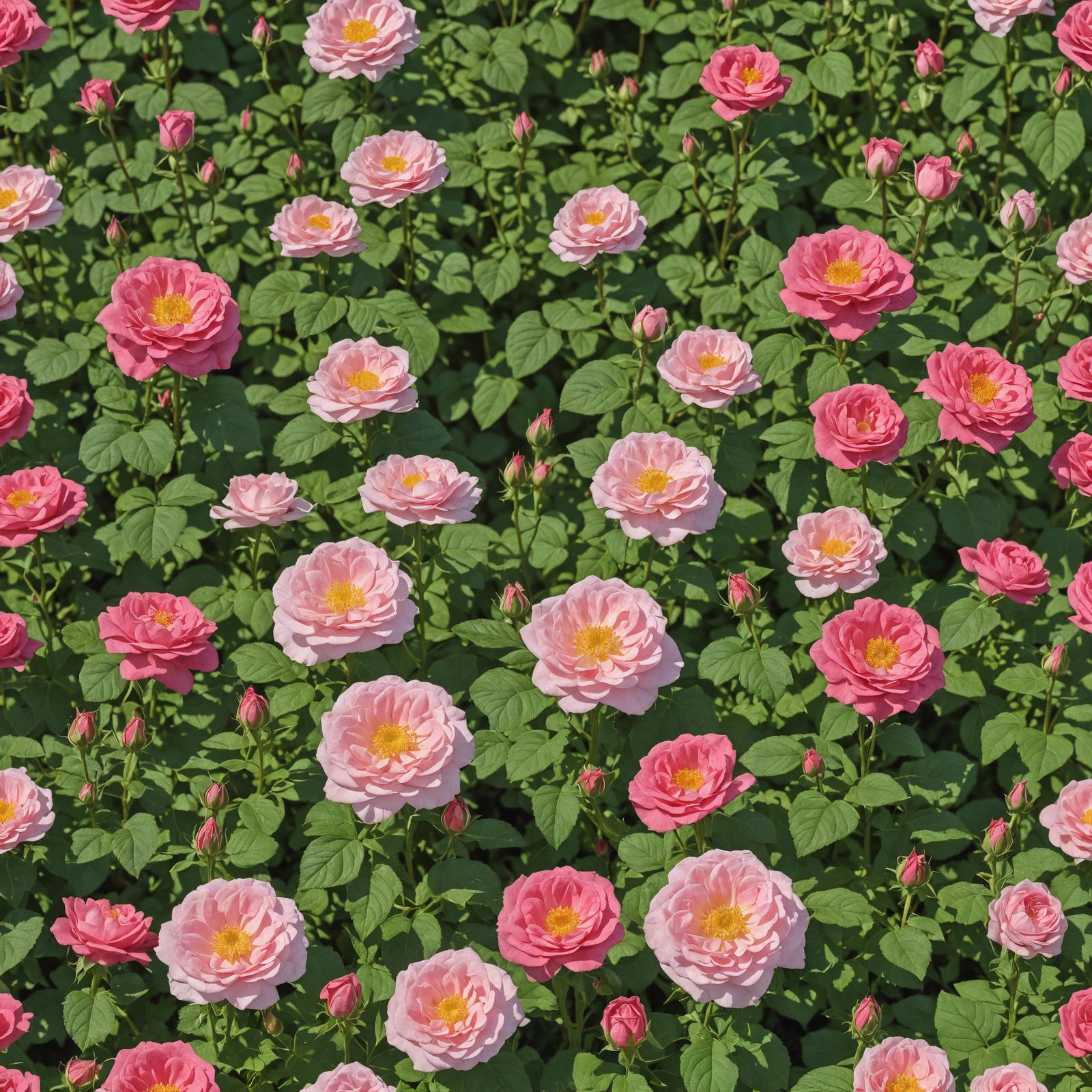Rosenstrauch im Garten Berge