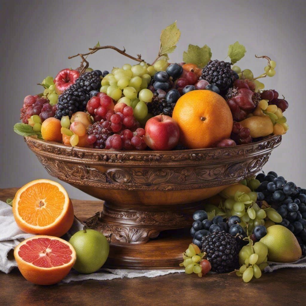 Fruit bowl - AI Generated Artwork - NightCafe Creator