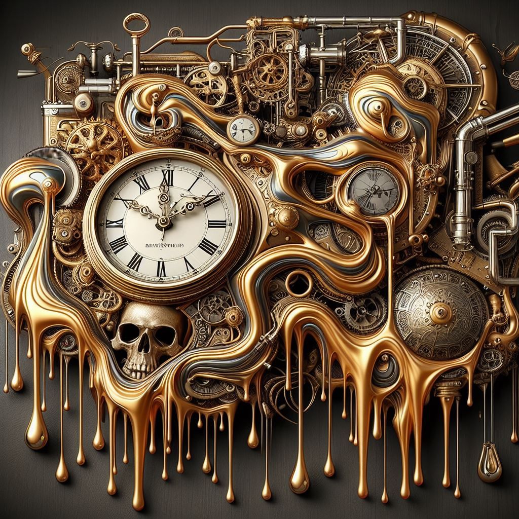 Steampunk Dali Clock