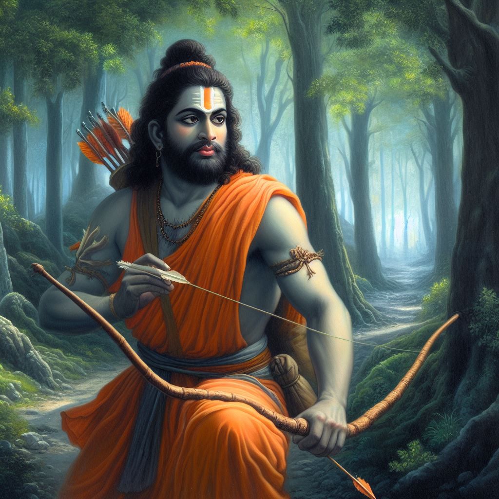 lord rama in forest