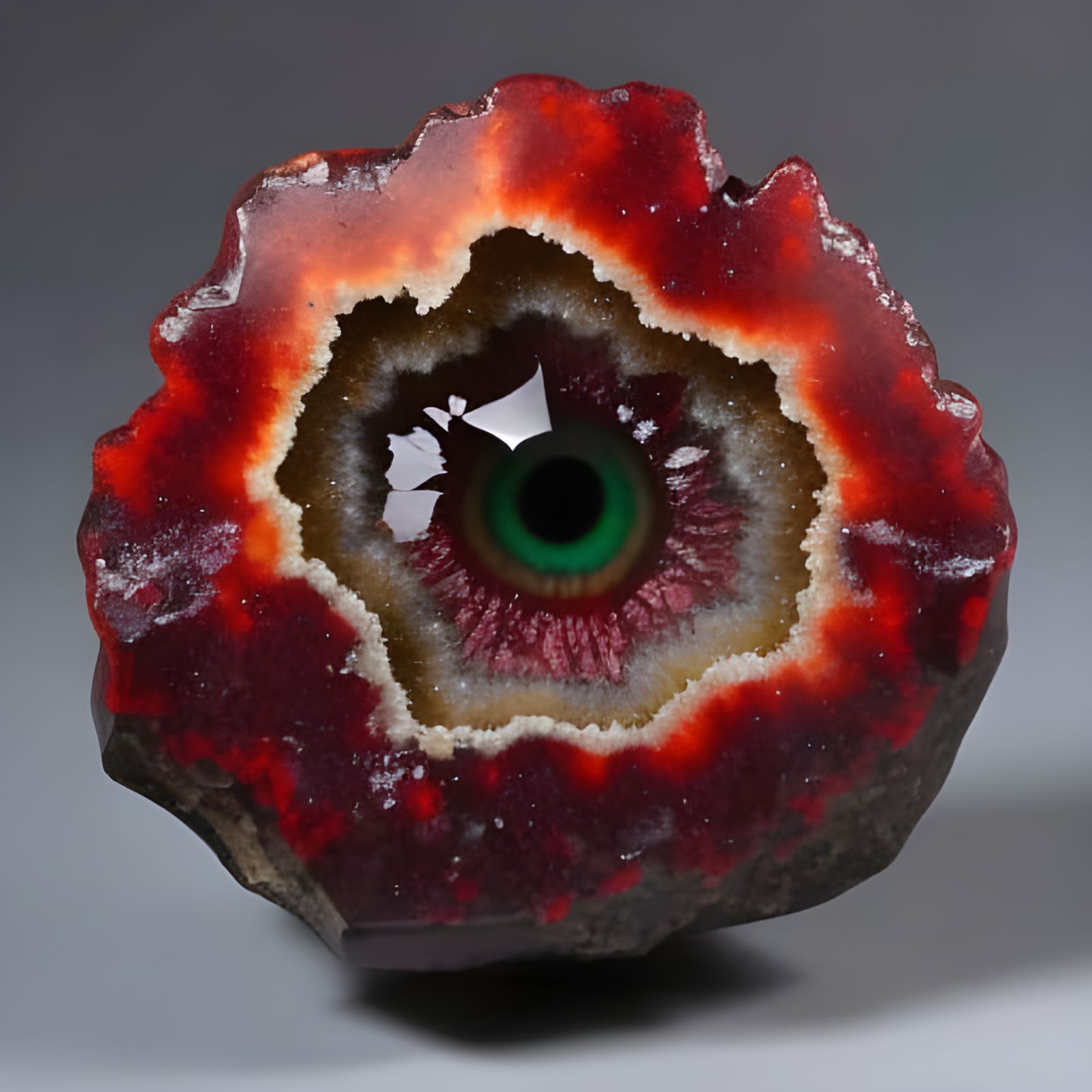 Bloody Eye Geode Formation