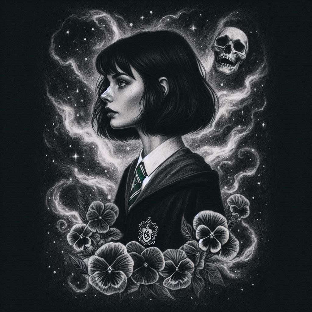 Charcoal Drawing - Pansy Parkinson