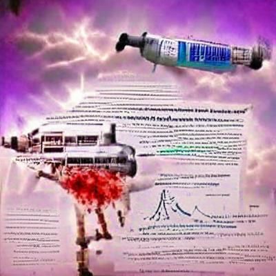 Insane apocalyptic vaccine death abstract