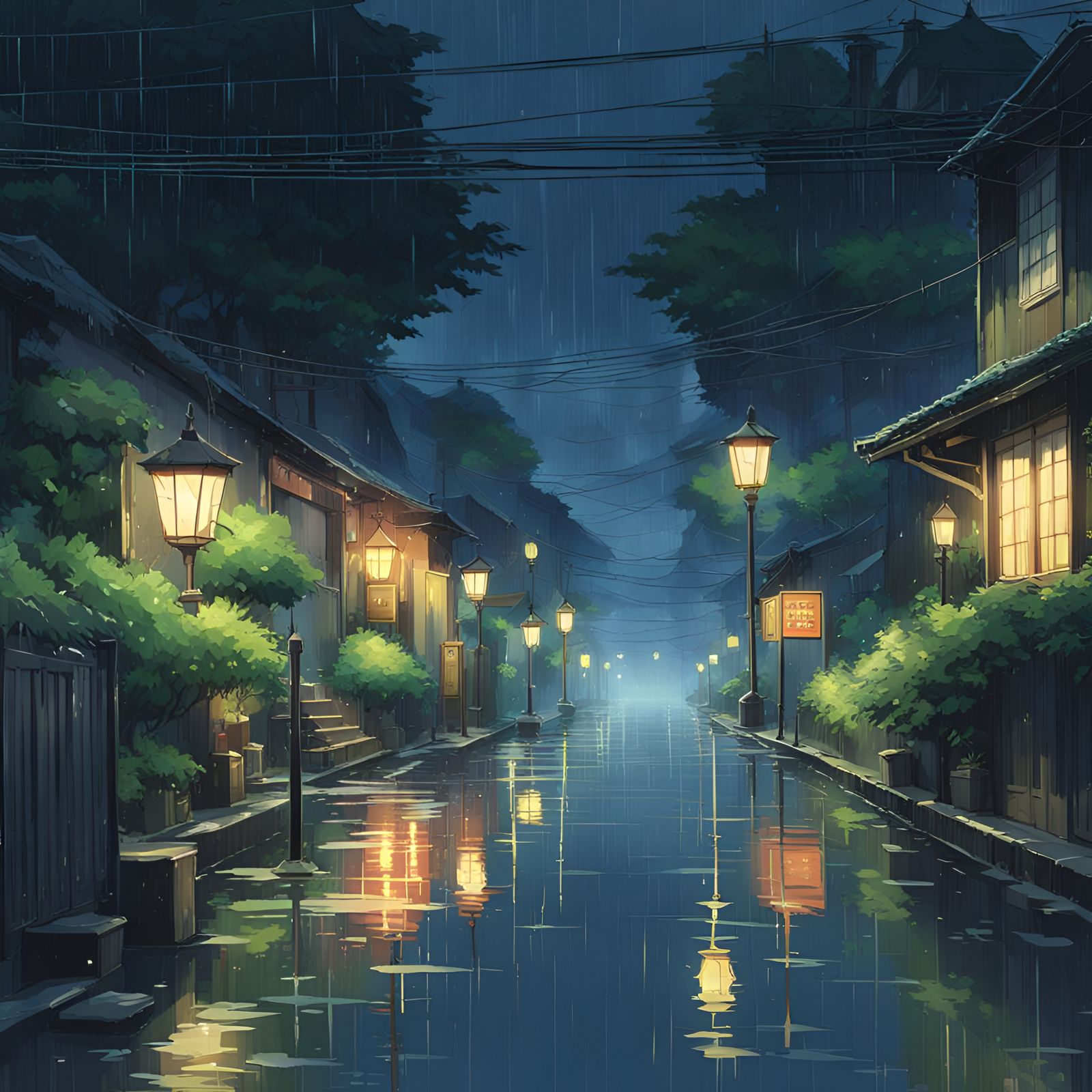 rainy night
