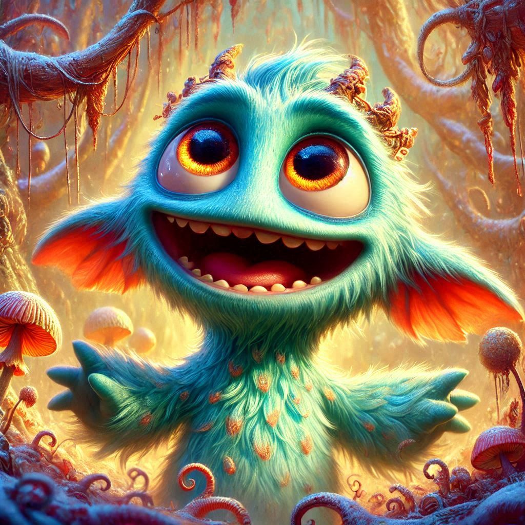 adorable fairy-tale fantasy creature portrait..