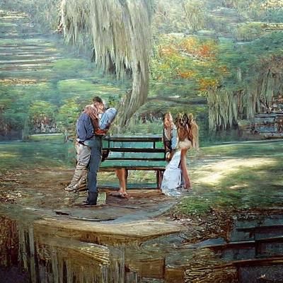 the kissing bench marriage proposal