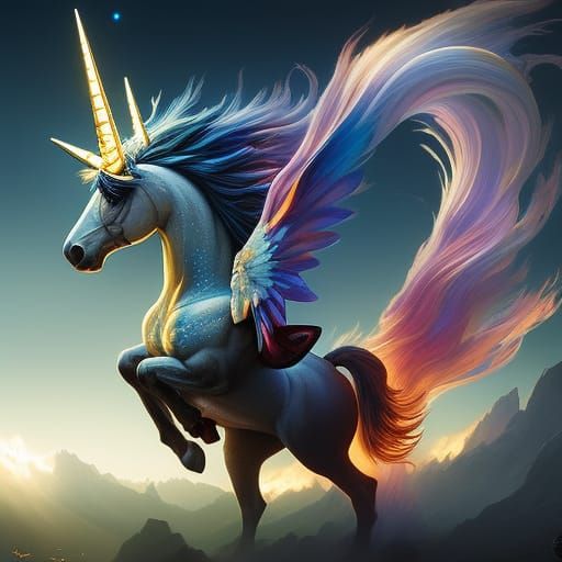 Rearing Unicorn