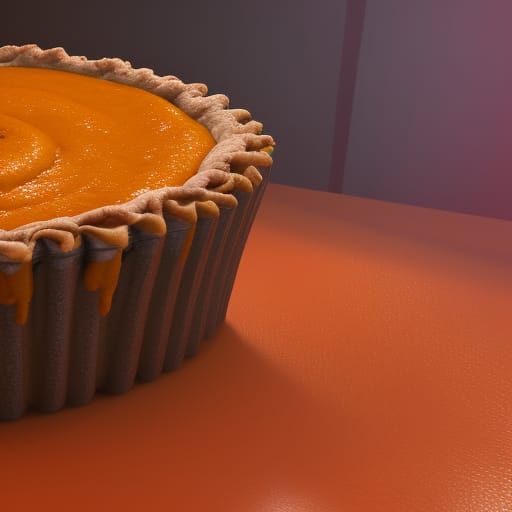 Fresh pumpkin pie.